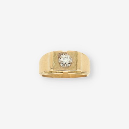 Anillo oro y brillantes