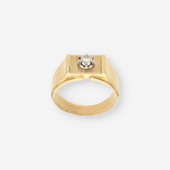 Anillo oro y brillantes