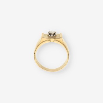 Anillo oro y brillantes