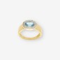 Anillo piedra azul y oro 18kt