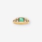 Anillo Esmeralda oro 18kt y brillantes