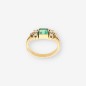 Anillo Esmeralda oro 18kt y brillantes