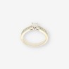 Anillo oro bl. y brillantes