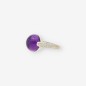 Anillo oro blanco 18kt  amatista y brillantes