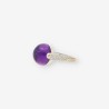 Anillo oro blanco amatista y brillantes