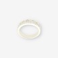 Media alianza oro blanco 18kt y brillantes