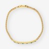 Pulsera oro esmeralda y brillantes