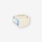 Anillo oro blanco 18kt topacio y brillantes