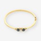 Pulsera esclava zafiro oro 18kt y brillantes