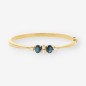 Pulsera esclava zafiro oro 18kt y brillantes
