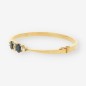Pulsera esclava zafiro oro 18kt y brillantes