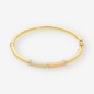Pulsera esclava oro mate y oro pulido 18kt