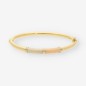 Pulsera esclava oro mate y oro pulido 18kt
