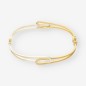 Pulsera esclava oro blanco y amarillo de 18kt