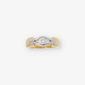 Anillo en oro 18kt con brillante