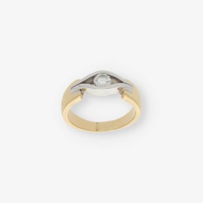 Anillo en oro 18kt con brillante