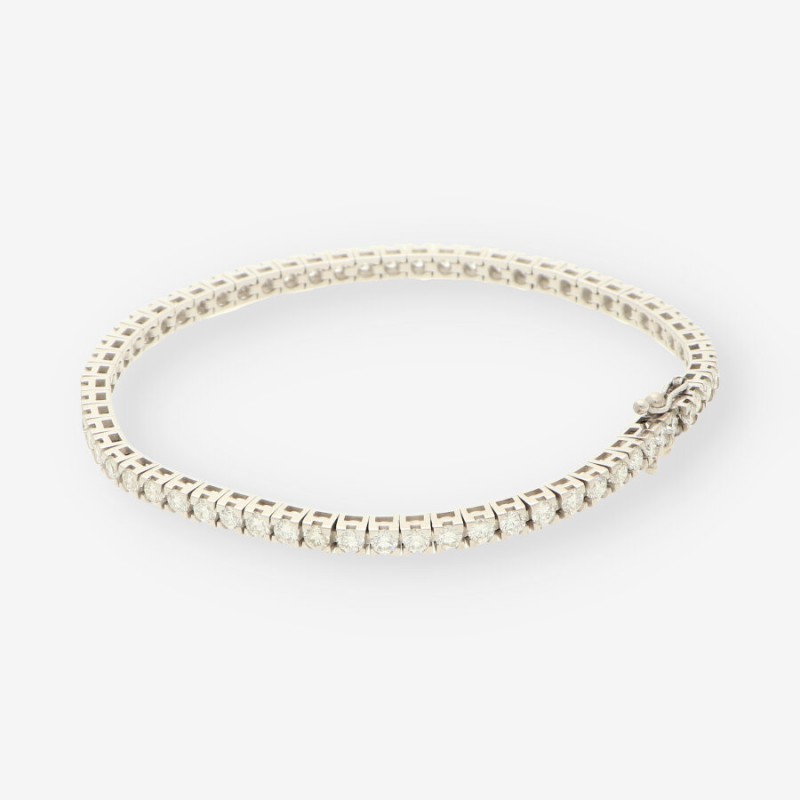 Pulsera rivière de oro blanco 18kt con brillantes Pulsera rivière de oro blanco 18kt con brillantes