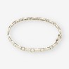 Pulsera oro blanco y brillantes