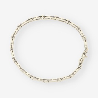 Pulsera oro blanco y brillantes