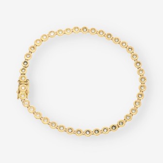 Pulsera Riviere oro y brillantes