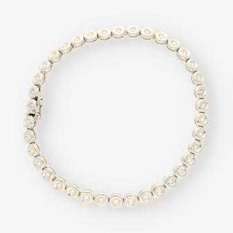 Riviere oro blanco y brillantes
