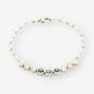 Pulsera de oro blanco 18kt con zafiros y brillantes Pulsera de oro blanco 18kt con zafiros y brillantes
