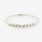 Pulsera de oro blanco 18kt con zafiros y brillantes Pulsera de oro blanco 18kt con zafiros y brillantes