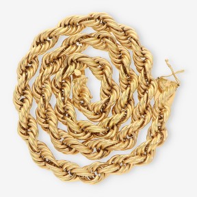 Cadena cordón de oro amarillo 18kt
