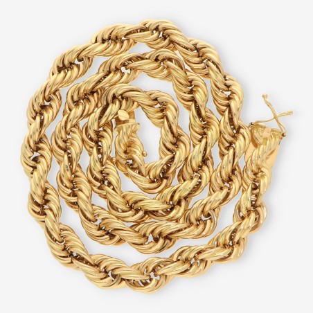Cadena cordón de oro amarillo 18kt