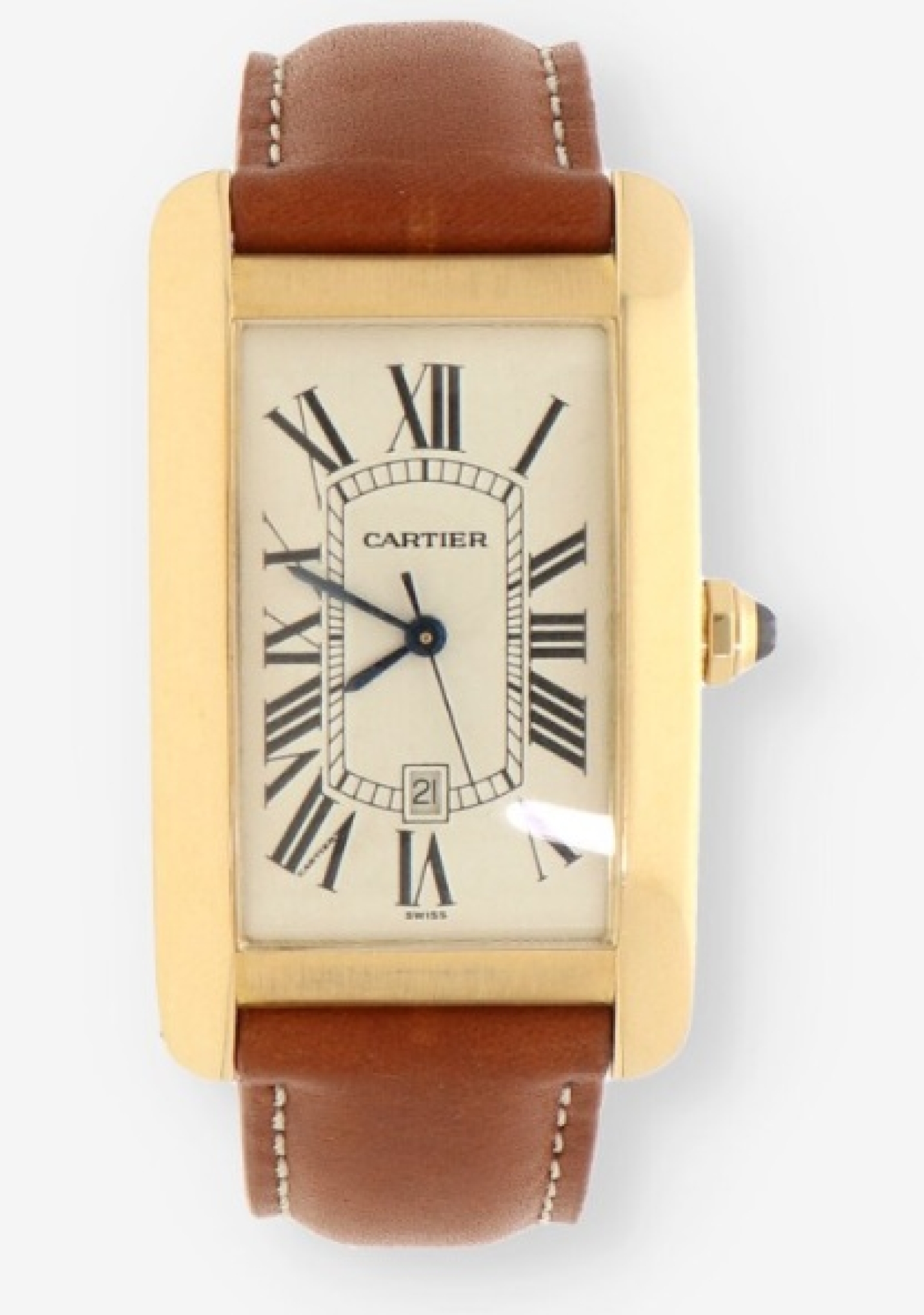 Cartier Tank Américaine Oro Ref. 1740: elegancia atemporal en oro amarillo